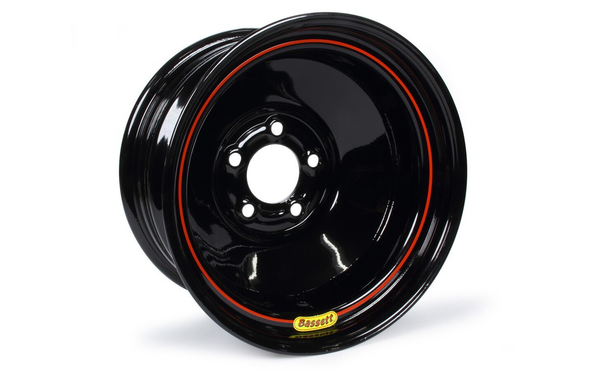 Bassett　バセット　15x8　D-Hole ブラック　5穴　2本セット Bassettバセット15x8D-Hole ブラック5穴2本セット