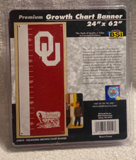 Oklahoma Sooners Premium Growth Chart Banner 24"x 62" - New in Package!