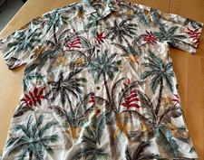 VTG MODA CAMPIA SHIRT MENS SZ XL HAWAIIAN PALM TREE BUTTON UP