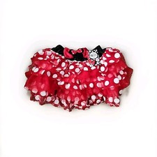 Minnie Mouse Tutu Skirt Child M 8-10 Disney Costume Dress-Up Polka Dots Bows