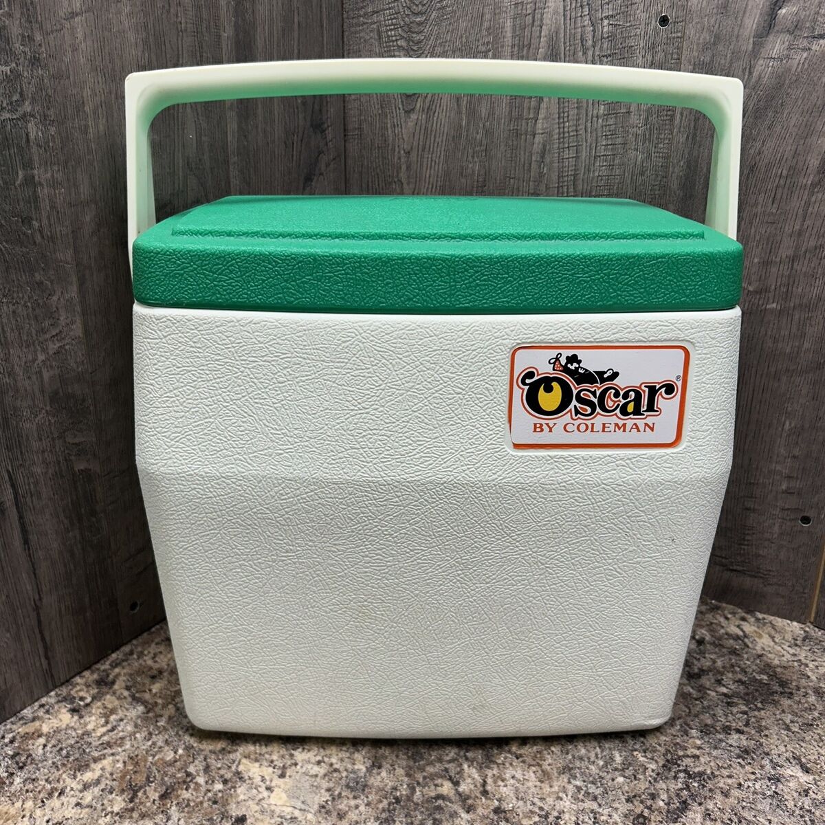 Vintage Coleman Oscar 5274 Cooler White and Green 1979 for Vintage Coleman Oscar 5274 Cooler White and Green 1979 for