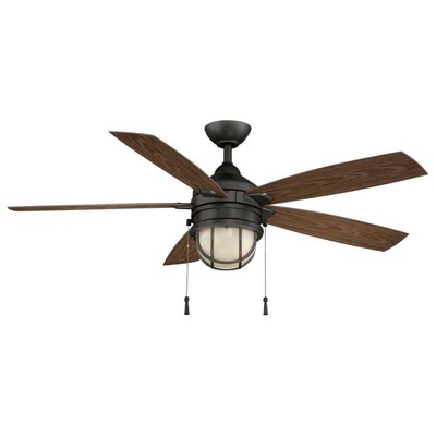 Hamptonbay Seaport 52 Led Indoor Outdoor Natural Iron Ceiling Fan