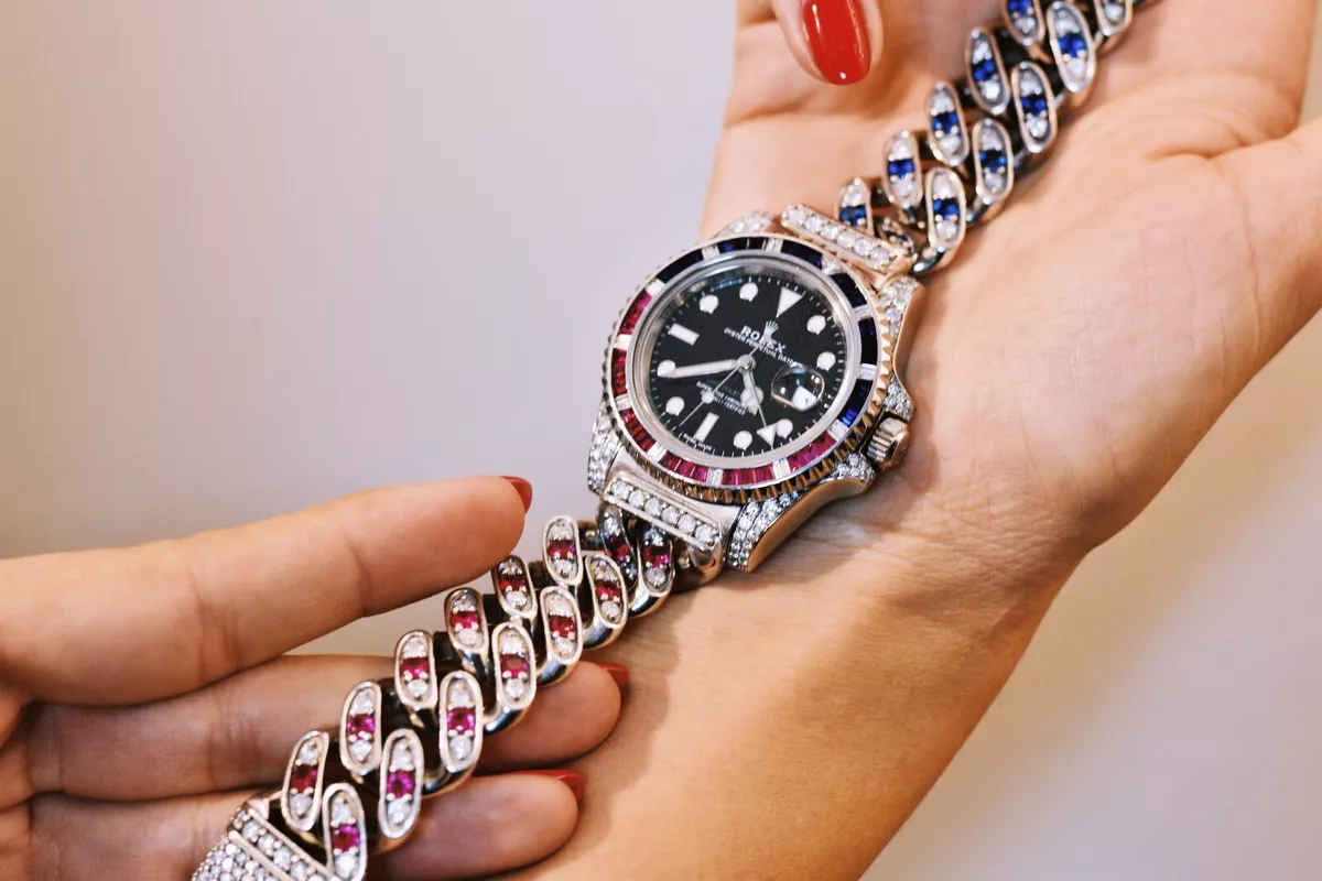 Iced out gmt master clearance 2