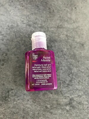 PEGGY SAGE Paint Mania Nagellack Deco Kunst D ONGLES VIOLET PRO 20gr NEUF