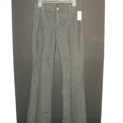 NEW 7 For All Mankind Women's Jeans Waist Size 28 Roxanne Flares Gray