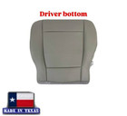 Fits Ford F150 2015-2020 Gray Vinyl Seat Covers - XL STX Work Truck Single Cab