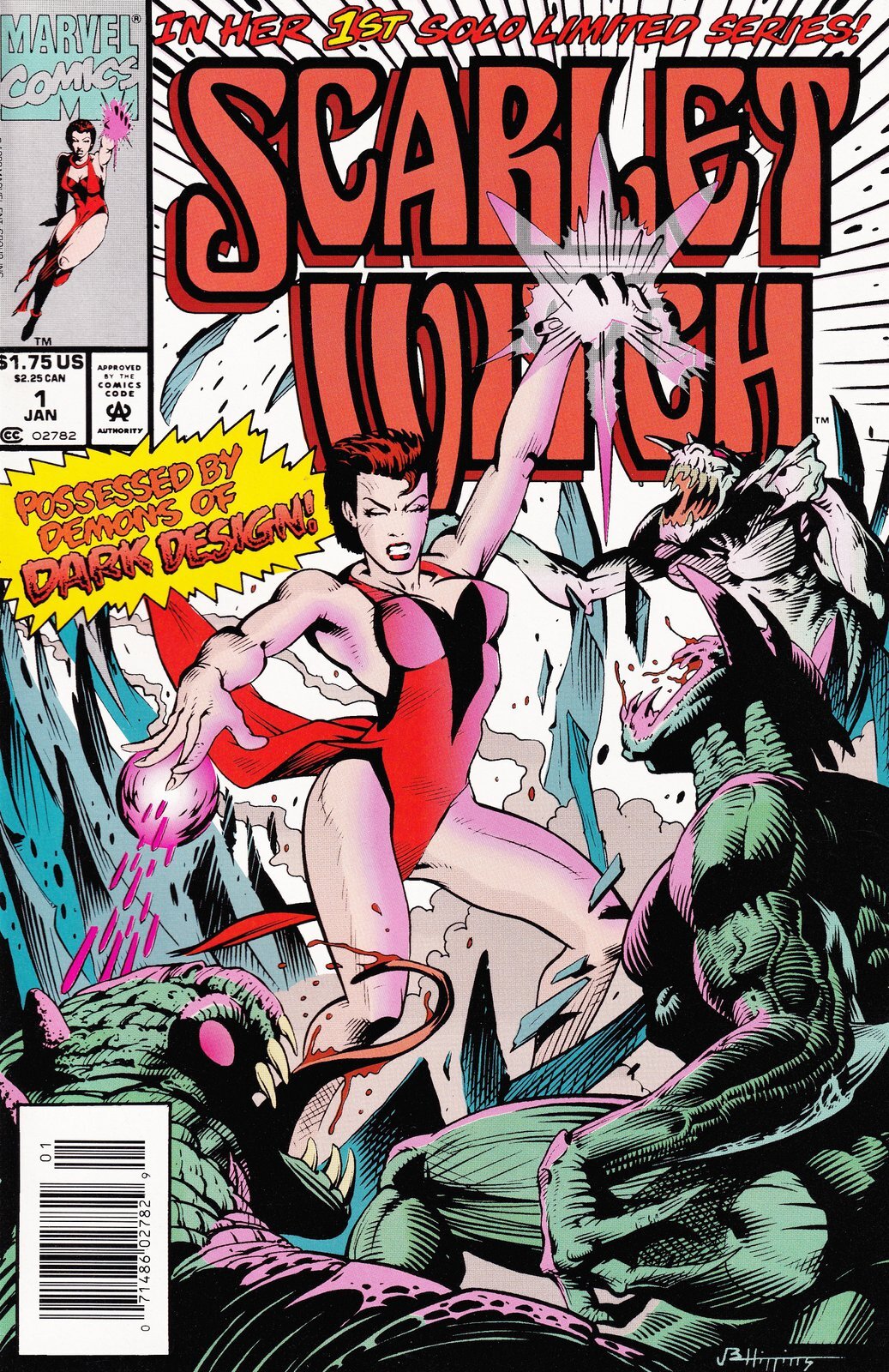 Scarlet Witch #1 Newsstand Cover Marvel Comics