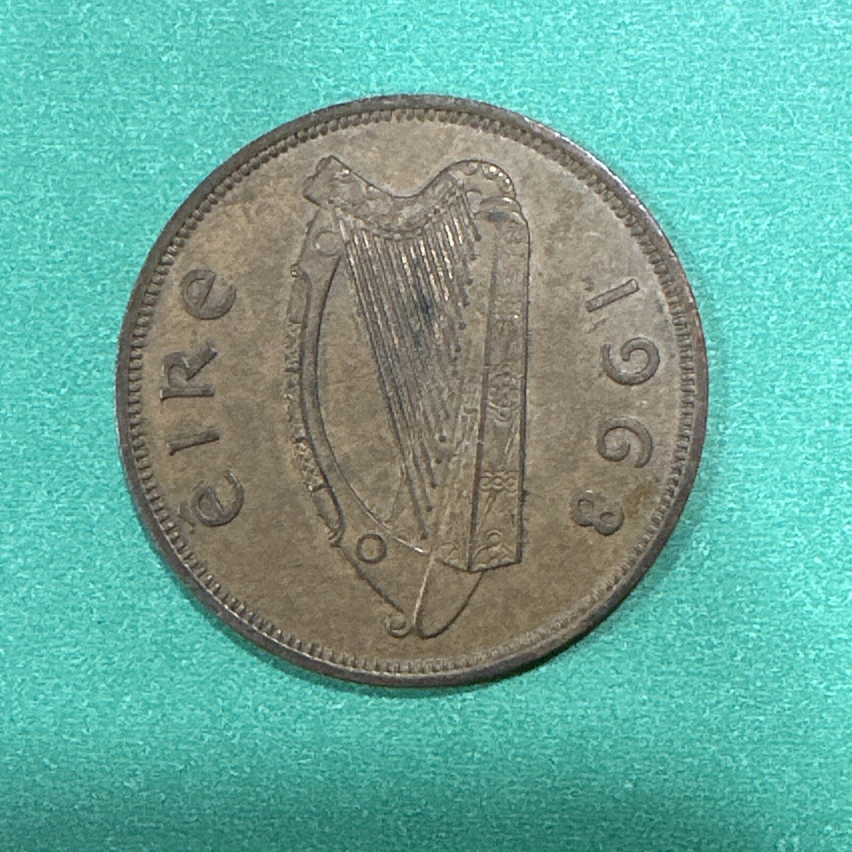 アイルランド・1ペニー銅貨☆1968年／未使用／ニワトリとヒヨコ／PCGS アイルランド・1ペニー銅貨☆1968年／未使用／ニワトリとヒヨコ