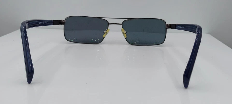 Lanvin LV315 Gunmetal Rectangular Metal Sunglasses France FRAMES ONLY - Image 3 of 4