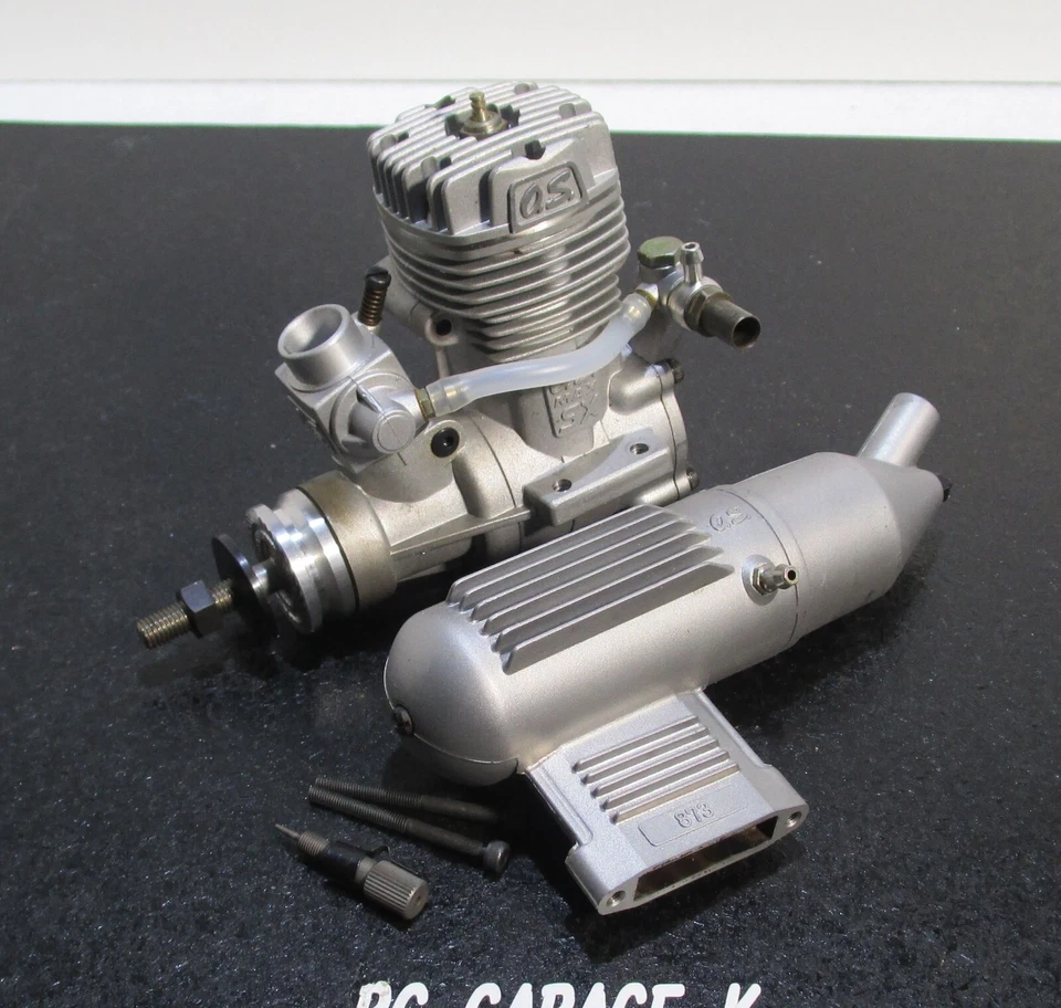 O.S.MAX-50SX Ring 8.17cc 2 stroke glow engine with muffler, used for R/C airplan - Image 2 of 4