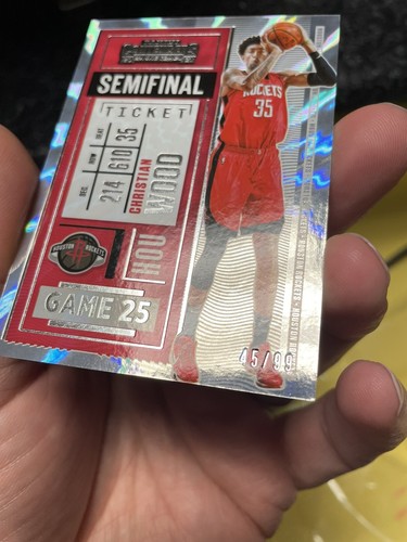 2020-21 Panini Contenders Season Ticket Semifinal #45/99 Christian Wood #48 Mavs - Picture 2 of 3