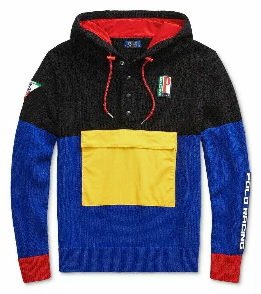 Polo Ralph Lauren Men's M 1992 P Racing Color Block Hybrid Polo Ralph Lauren Men's M 1992 P Racing Color Block Hybrid