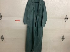 Vintage Universal Overalls Size 48 Green Button Front Stone Cutter Coveralls