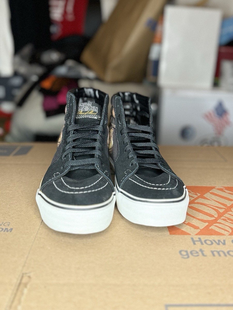 Sz. 8 Vans Sk8-Hi - Iron Maiden “Piece Of Mind” | eBay