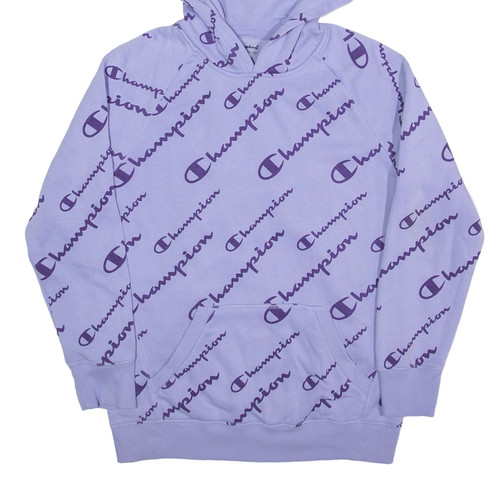 CHAMPION Hoodie Purple Pullover Girls XL - Picture 5 of 6