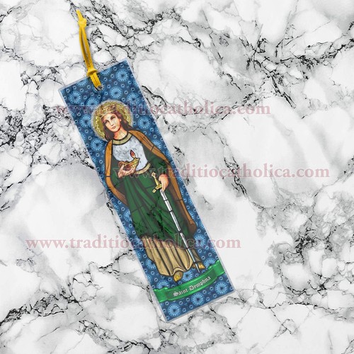 Heilige Dymphna, Irland Schutzpatronin psychischer Erkrankungen KLAREN und Zitieren Lesezeichen - Bild 6 von 8