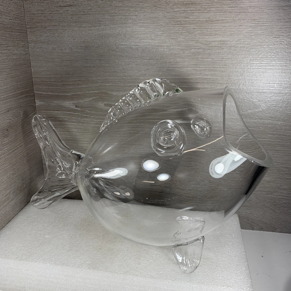 Glass Fish Shaped Bowl