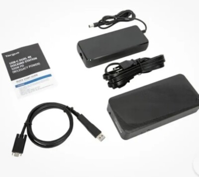  Targus DOCK182-A1 USB-C Dual 4K Docking Station 100W PD Part #6x3s6u3  