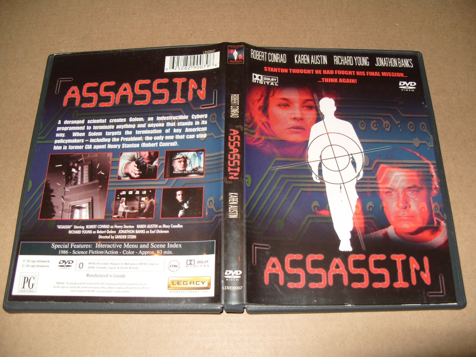 Assassin DVD [Region 1 NTSC Encoded dvd is Near Mint   (C13)