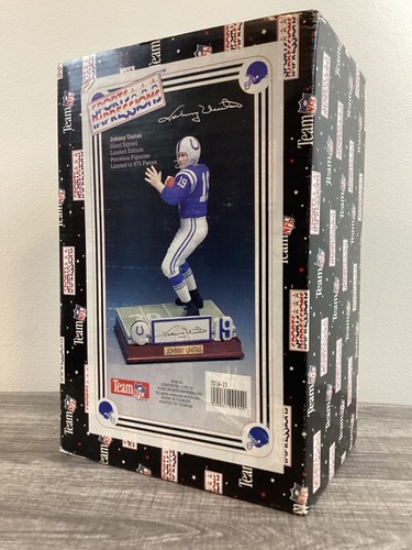 (SSG) JOHNNY UNITAS Signed L.E. Sports Impressions NFL Colts Figurine -COA & Box - Picture 10 of 11