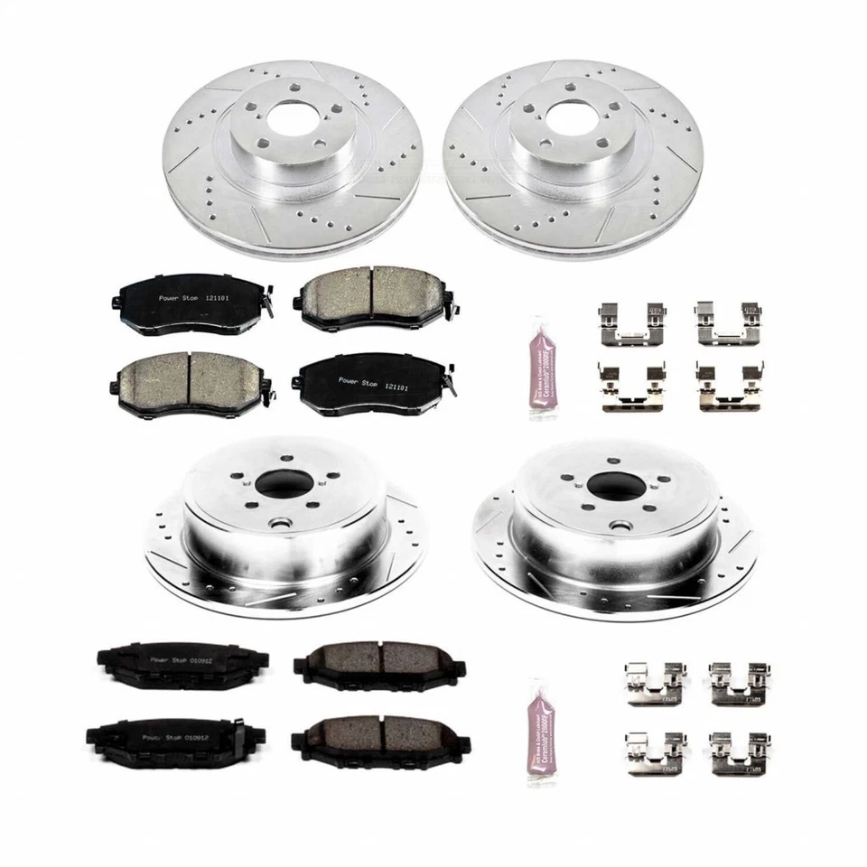 Kit de frenos Power Stop para Subaru Outback 2013 2014 delantero y trasero Z23 Evolution Foto 2 de 4