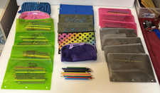 Crayola Colored Pencils w/ Pencil Cases Teacher Classroom 19 Sets Basic Colors 