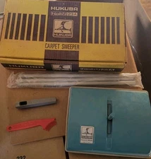 Vintage Hukuba Carpet Sweeper Hoky 23A Used With Box