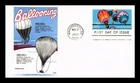 DR JIM STAMPS US COVER HOT AIR BALLOONING FIRST DAY ISSUE GAMM CACHET