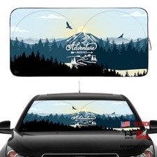 Windshield Sun Shades Car Sun Shade Protector Blocks UV Rays for Large Forest
