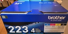 Brother New 223 Four Pack OEM. Open Box Sealed Cartridges.
