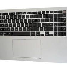 Laptop PalmRest Black Keyboard For LG 17Z95N 17T90N White With Touchpad New