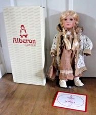 Limited Edition Alberon Porcelain Doll - Sophia ~ 18" ~ Very Good ~ Boxed ~ COA