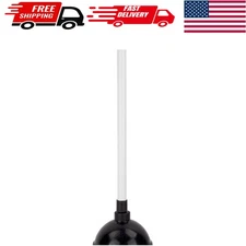 Powerful Rubber Force Toilet Plunger for Bathrooms and Kitchens - Compact Design