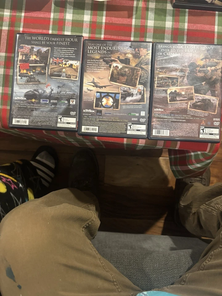 Lote de juegos Call Of Duty PlayStation 2 PS2 Finest Hour Big Red One COD3 probado Foto 2 de 4