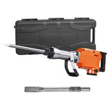 Demolition Jack Hammer Concrete Breaker 2200W Electric Hammer 2 Chisel Bits