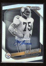 2025 Panini Prizm Black Football Joe Greene #122 Autograph Silver