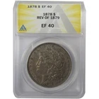 1878 7TF Rev 79 Morgan Silver Dollar EF 40 ANACS $1 Coin SKU:I24918