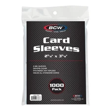 (10000) BCW Soft Penny Card Sleeves Case Bulk Packaged | 10x 1000ct Packs
