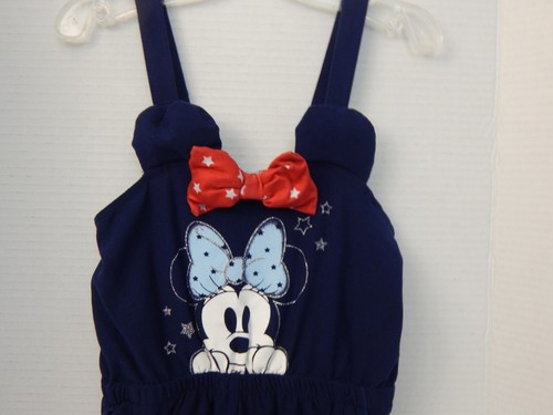 Disney * Disney Jr Minnie ~ marineblauer kurzer Overall mit Minnie Mouse Design * Größe 5T - Bild 12 von 12