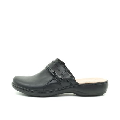 Damen Clarks Clog EU 41,5 Schwarz Leder Bequem Sabot