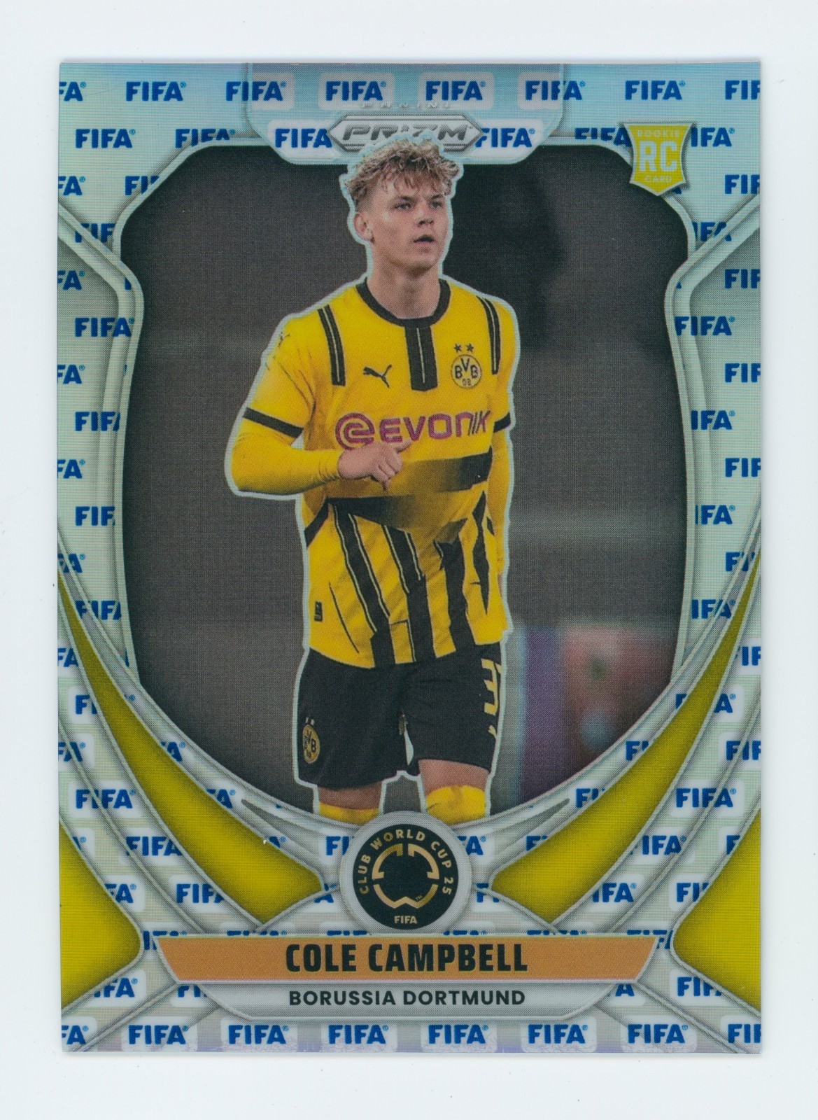 2025 Cole Campbell Panini Prizm Club World Cup Logo Prizms Rookie Card 10/20
