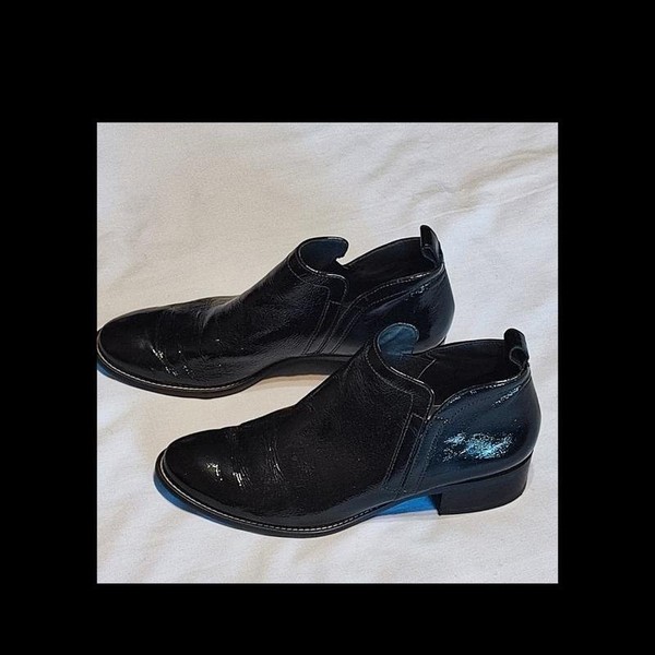 Women Paul Green Chelsea Boots Black Leather 37