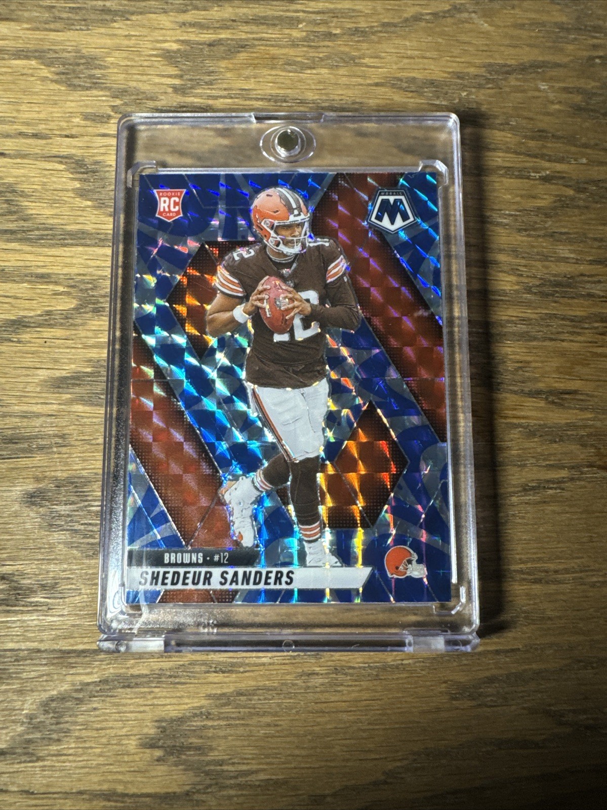 2025 Panini Mosaic Shedeur Sanders Rookie Blue Scope Prizm #302