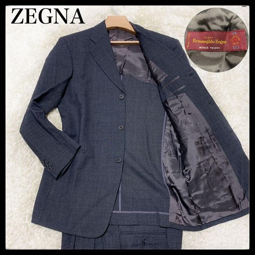 Ermenegildo Zegna 3-Button Mohair Trophy Wool Suit Set Luxury From Japan RIN