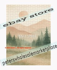 500 piece jigsaw puzzle Minimal Mountain Landscape Neutral