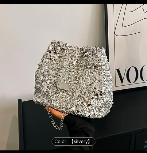 ¡Nuevo! Bolso bandolera de noche con cadena de diamantes de imitación negro - Imagen 1 de 4