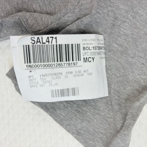 Camiseta Puma Essential Logo Para Hombre Talla Mediana Gris Brezo Cuello Redondo Manga Corta - Imagen 6 de 12