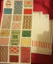 Knitmaster Knitting Machine Punchcards -  Series 54 -Cards 251-260