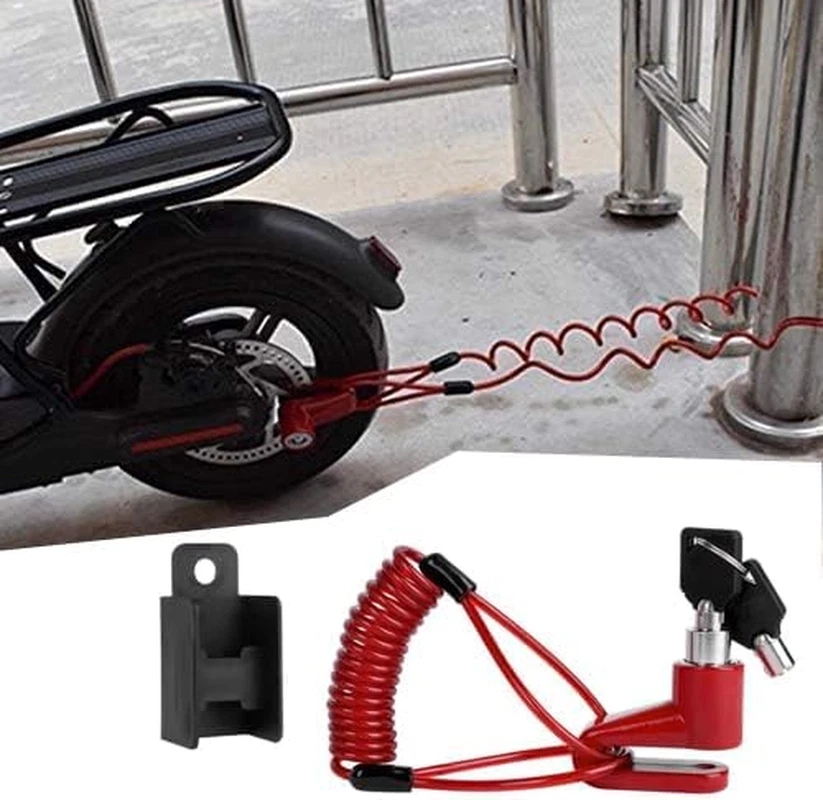 Lucchetto per Monopattino Elettrico, Catena Antifurto Moto, Accessori per Scoote - Immagine 3 di 4