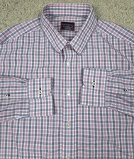 UNTUCKit Slim Fit Wrinkle Free Mens Plaid Shirt Large Long Sleeve Multicolor